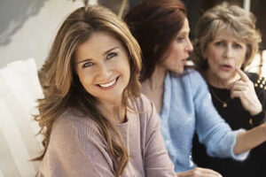 A woman in a cognitive behavioral therapy program